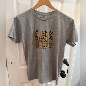 ASOS T-Shirt with Leopard Print 'Hi'